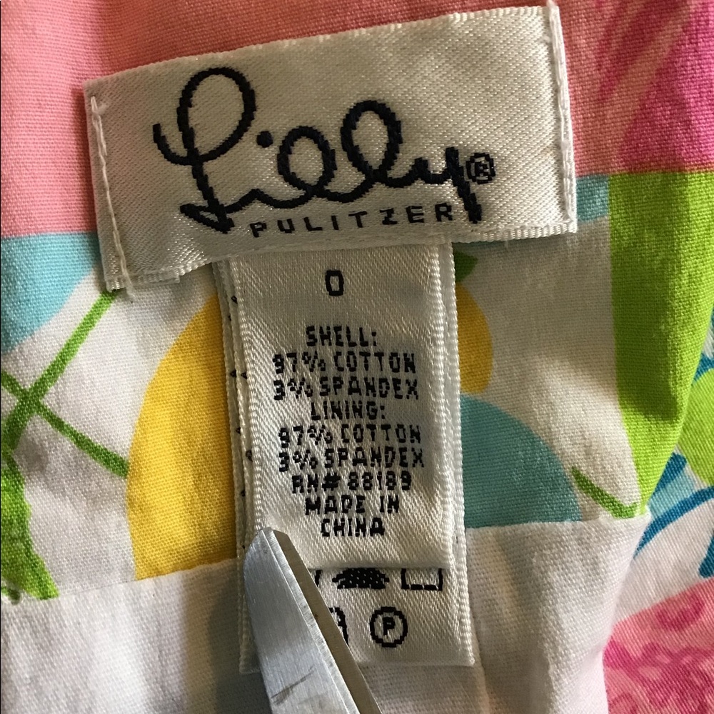 Lilly Pulitzer colorful dress. Size 0 - Picture 4 of 4